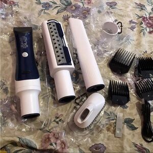 Pet Grooming Kit with White and Blue Trimmer 11p